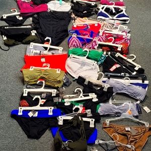 58 new bikini piece/swimwear lot